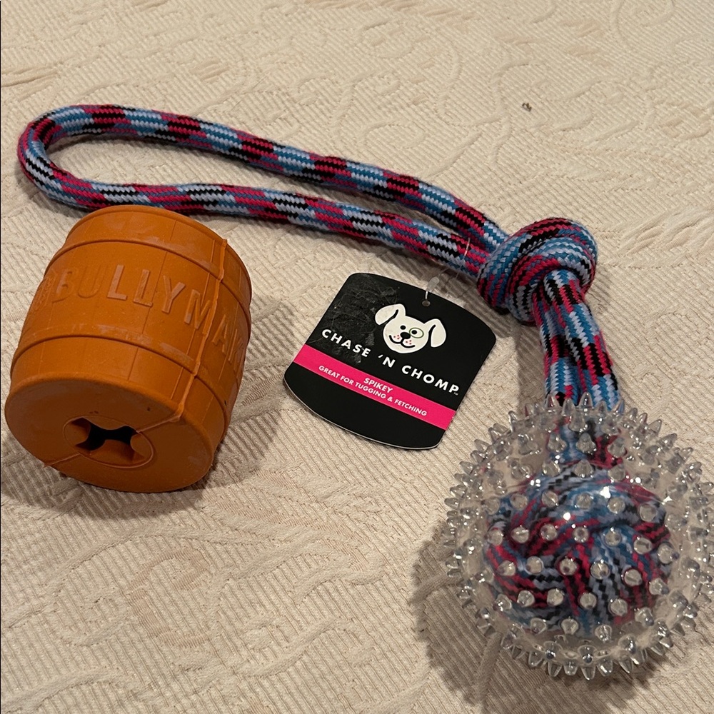 Chase 'N Chomp and Bullymake Dog Toys